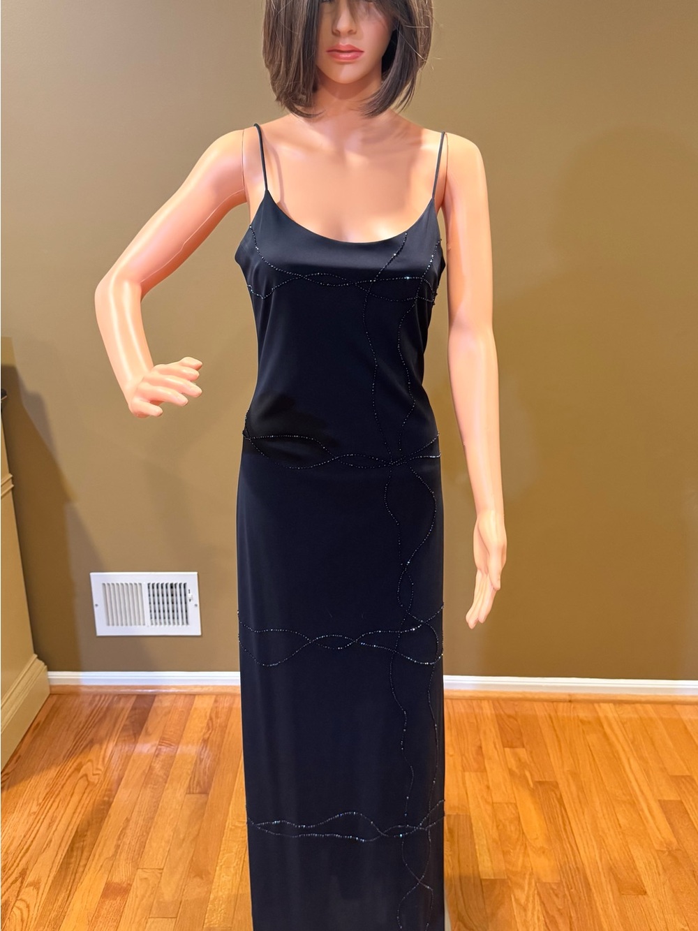 De Laru by Sheila Yen Navy Dress with Shimmery Accents